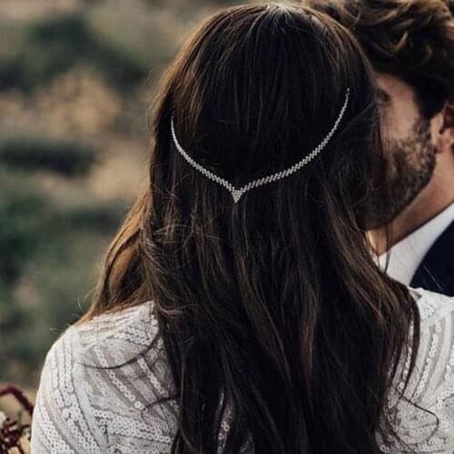 Stonefans Fashion Simple Rhinestone Hair Comb Headband for Women Wedding Party Bride Hair Accessories Bridal Crystal Hair Bands