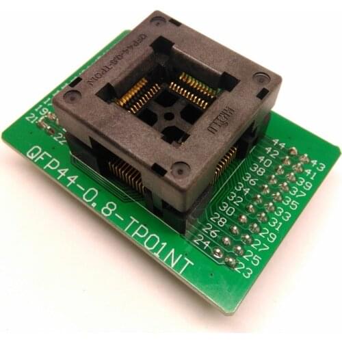 TQFP44 FQFP44 QFP44 to DIP44 Programming Socket OTQ-44-0.8-14 Pitch 0.8mm IC Body Size 10x10mm Test Adapter