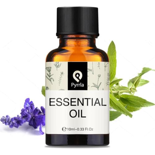 Pyrrla Clary Sage Essential Oils 10ML Fragrance Oil Myrrh Frankincense Bergamot Vetiver Ginger Clove Thyme Sandalwood Jasmine