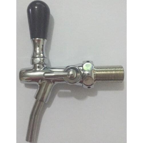 Bar brass beer faucet valve adjustable, Hotel draft beer dispenser faucet set chrome plated, Restaurant Kegerator Tap Homebrew