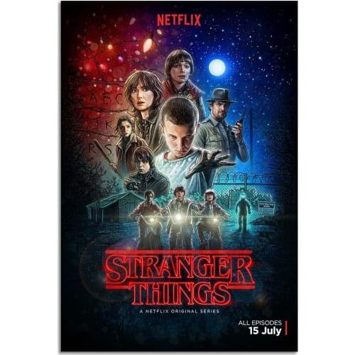 Stranger Things TV Series Silk Poster Wall Art Print 12x18 24x36 inch Decoration Pictures Wallpaper Living Room Decor
