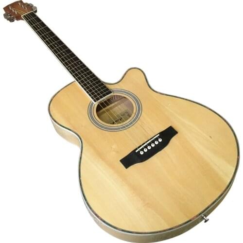 New 38inch OO acoustic guitar 6 string Acoustic guitar with spruce top