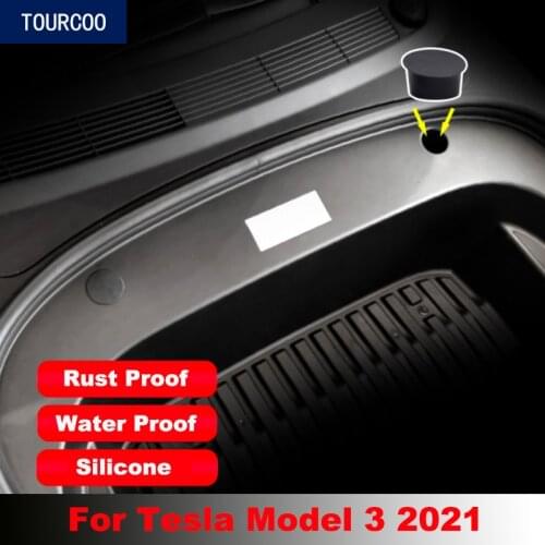 2Pcs for Tesla Model 3 2021 Front Trunk Storage Screw Cover Car Styling Modification Accessories