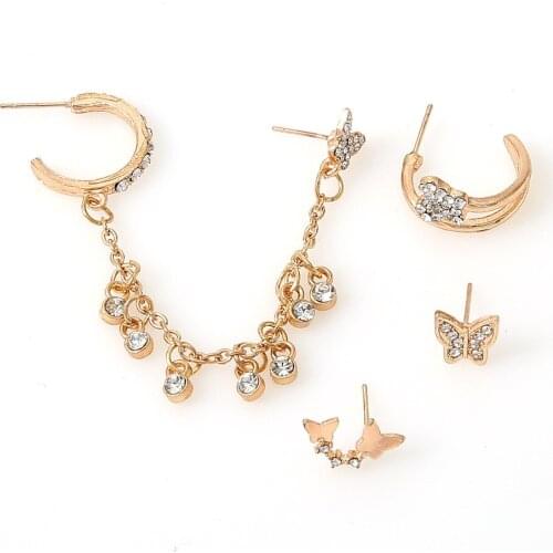 Butterfly Chain Earrings for Wome Korean Earring for Girls Fashion Jewelry kolczyki damskie pendientes mujer