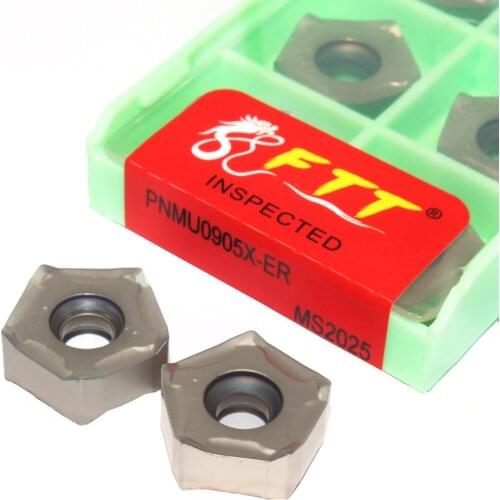 10pcs Carbide Insert PNMU0905X ER MS2025 Lathe Tool PNMU 0905 Internal Turning Carbide CNC Machine Tool CVD + PVD Milling Tool
