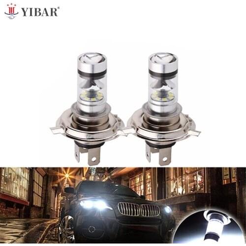 2PCS LED Bulb White Car Motorcycle Headlight High Power 8000K Fog Light Driving