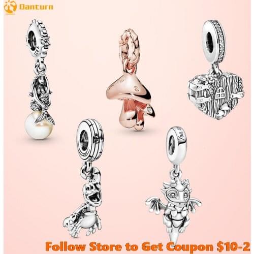 Trendy 925 Sterling Silver Beads The Little Mermaid Sebastian Charms fit Original Pandora Bracelets Women DIY Jewelry