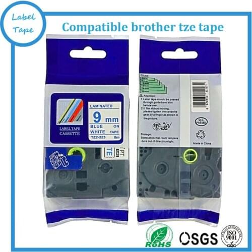 30pk/lot 12mm Tze 231 Tze231 tz231 Black on White tze Laminated P touch