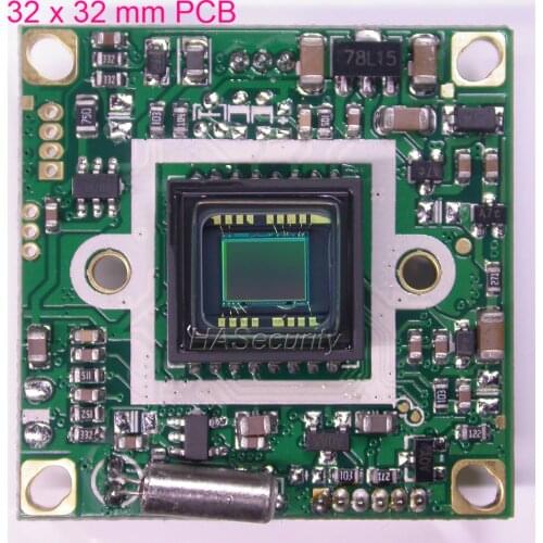32x32mm PCB EFFIO-E 1/3" Sony Super HAD CCD ICX811 image sensor CXD4140 CCTV camera board module