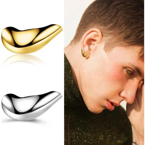 3D stereoscopic earlobe earrings for men punk hip-hop gold men earrings cool fashion 2020 anti-allergy