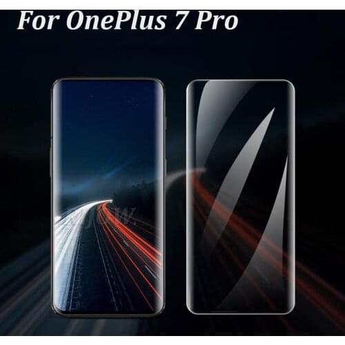 3D UV Tempered Glass for OnePlus 7 Pro Full Liquid Glue Screen Protector OnePlus7 Pro One Plus 7T Glass
