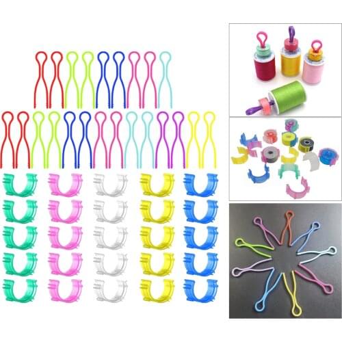 50Pc Sewing Thread Bobbin Holder Clamp Clips Bobbin Budde Thread Spool Huggers