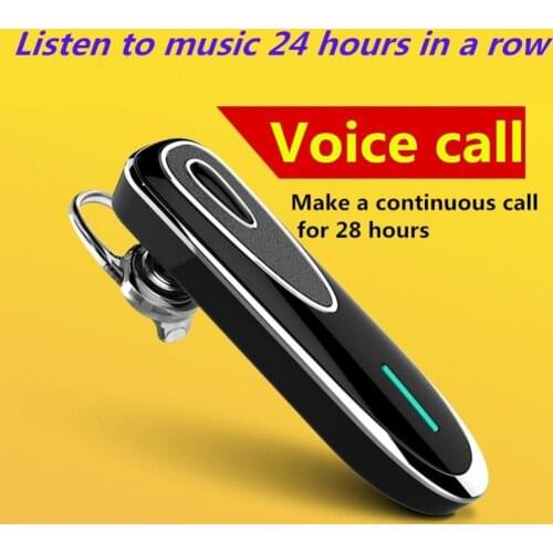 Wireless Headphones Voice Control Earhook Bluetooth Stereo Earphone Handsfree Music Sports Gaming Headset For Xiaomi For Huawei