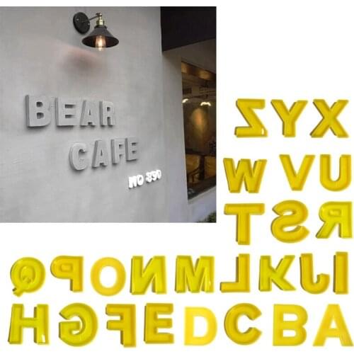 Large Alphabet Ornaments Epoxy Resin Mold A-Z Letters Home Decorations Silicone Mould DIY Crafts Jewelry Casting Tool
