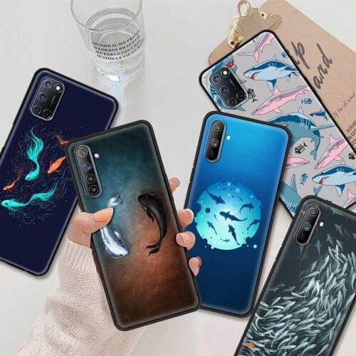 Fish Shark Whale Phone Capa For Realme GT Neo 8 7 6 5 Pro V15 V13 C25 C21 C20 C15 X50 X7 Q2 XT Case