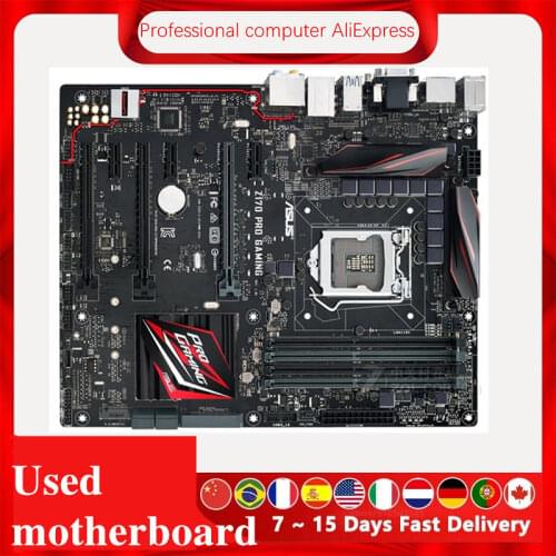 For Asus Z170 PRO GAMING Original Used Desktop Intel Z170 Z170M DDR4 Motherboard LGA 1151 i7/i5/i3 USB3.0 SATA3