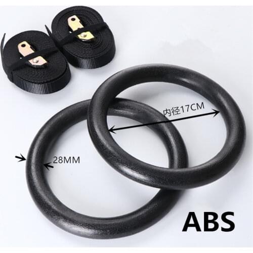 Gymnastic Rings SFIT 2PC 1SET ABS 28mm Exercise Fitness Gymnastic Rings Gym Sports Fitness Equipment Pull Ups Muscle Ups