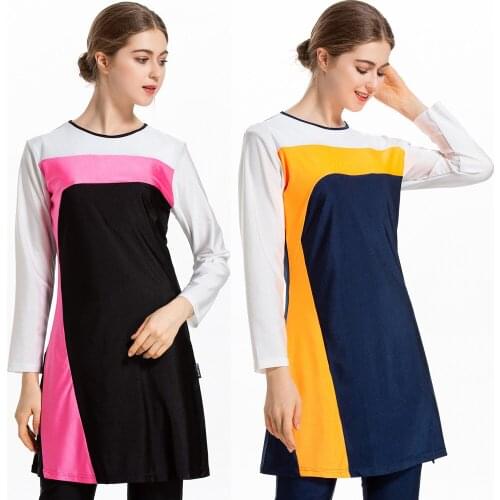 Conservative Hui Swimsuit Sunscreen Middle East Three-piece Swimsuit L027 Extra Plus Burkini Bathig Suit Womens Hijab Swimming