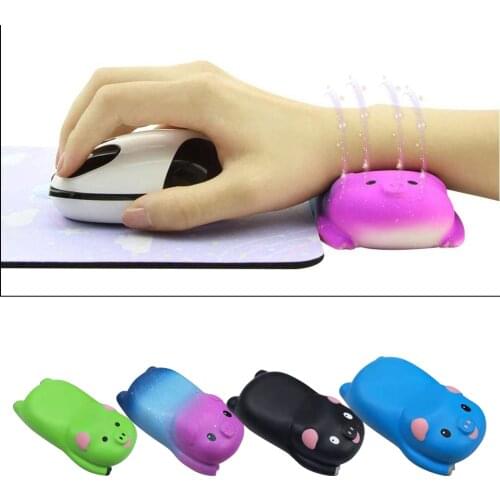 Cushion Mat Rest Pillow Pain Relief Pig Shape Memory Foam Laptop Accessory Mini Cute Wrist Pad Ergonomic Design Office Computer