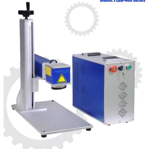 MAX/Rycus50w 30W Portable Fiber Metal Laser Marking Machine with rotary and 2D table With CE