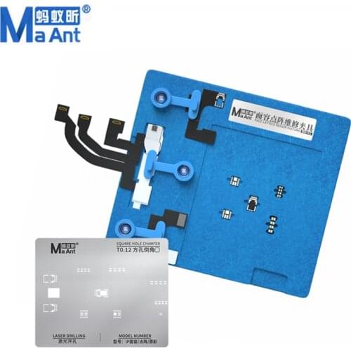 Ma-Ant MR-01 Dot Matrix Maintenance Fixture For iPhone X -12 Pro Max Face ID Repair Holder Front Camera BGA Reballing Stencil