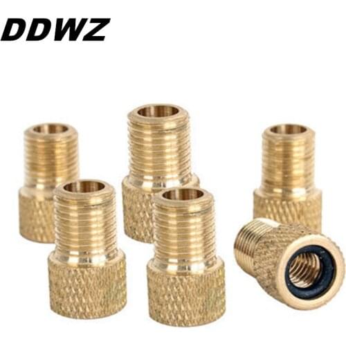 10piece Copper Road Bike Gas Conversion Head Method The Mouth Turn Mouth The Valve Vonnector Bike Accessories Mini Pump Bicycle