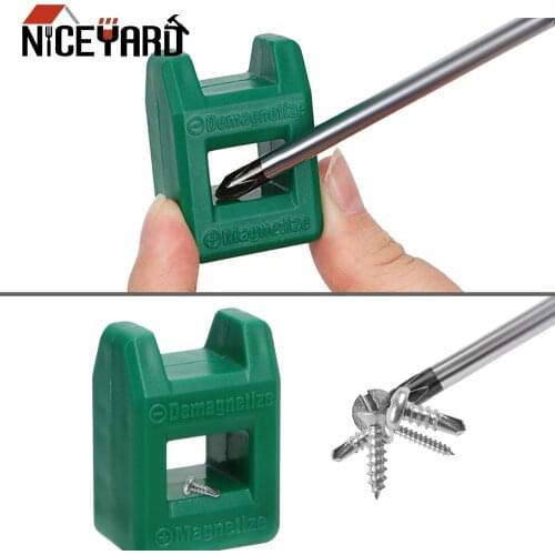 Mini 2 in 1 Powerful Quickly Porcelain Demagnetization Filling Degausser Screwdriver Tool Porcelain Demagnetizer Magnetizer