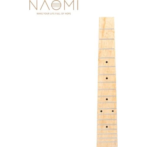NAOMI 26'' Ukulele Fretboard Selected AA Grade Maple Fingerboard Concert Uke 18 Frets Diy Hawaii Guitar Accessories