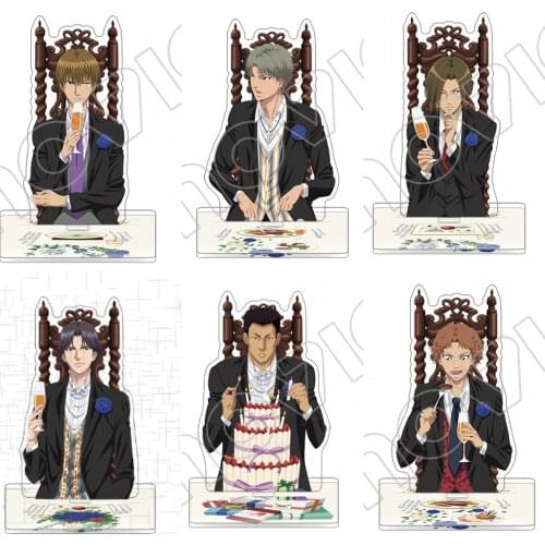 Anime New Prince of Tennis Ryoma Echizen Atobe Keigo Acrylic Figure Stand Display Model Plate Table Decor Western Food Series