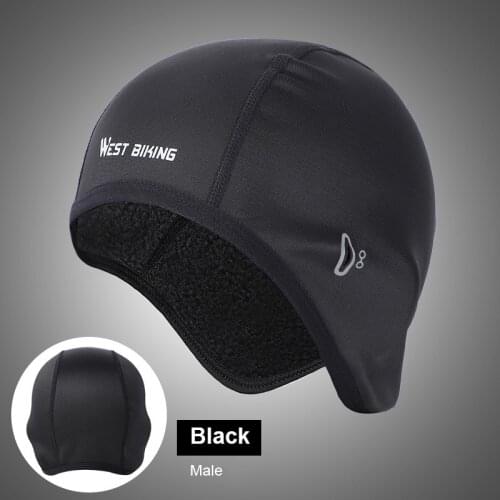 Winter Cycling Cap Windproof Thermal Fleece Ski Cap Running Skiing Motocycle Head Hat Snow Road Bike Outdoor Headwear