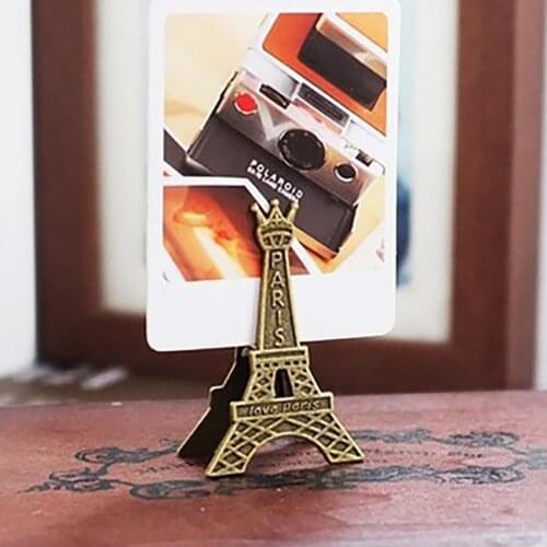 3.5*5.5cm Paris Iron Tower Message Folder ,Korea Stationery Retro Tower Metal Clip Message Clip Photo Clip \Creative Clip