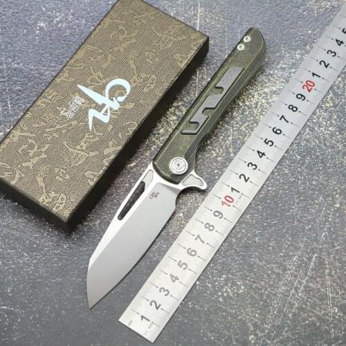 CH Butcher2 Flip folding knife S35VN blade titanium alloy handle outdoor camping Mountain climbing survival fruit knife EDC tool