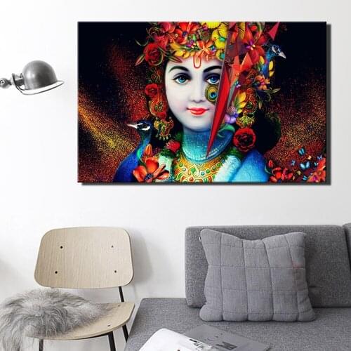 SPLSPL Religious Canvas Art Poster Shiva Lord Paintings Print on Canvas Hindu Gods Wall Art Hinduism Decoration Picture for Room