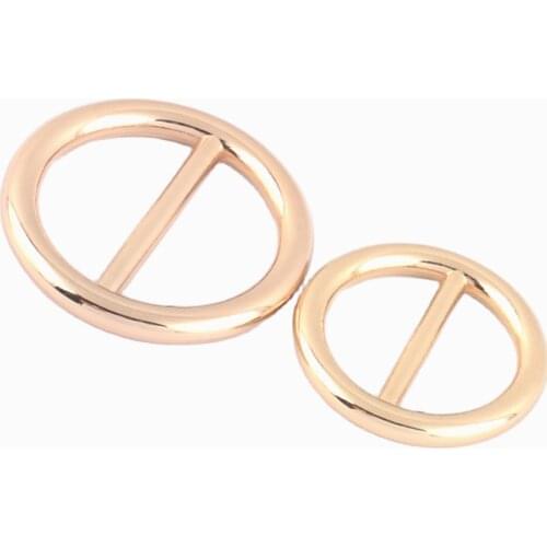 Light Gold Adjuster buckle Round Metal Slide Buckle adjuster slide buckle Strap buckle Strap slider strap adjuster bags