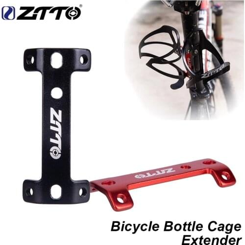 ZTTO MTB Double Head Bicycle Bottle Cage Extender Aluminum Alloy Mountain Road Bike Frame Water Cup Kettle Holder Expansion