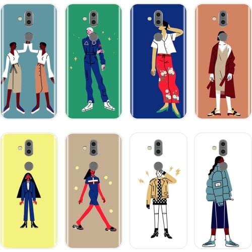 Back Cover For Nokia 4.2 3.2 Silicone Fashion Model Men Lady Aesthetic Cartoon Phone Case For Nokia 2.1 3.1 5.1 6.1 7.1 Plus