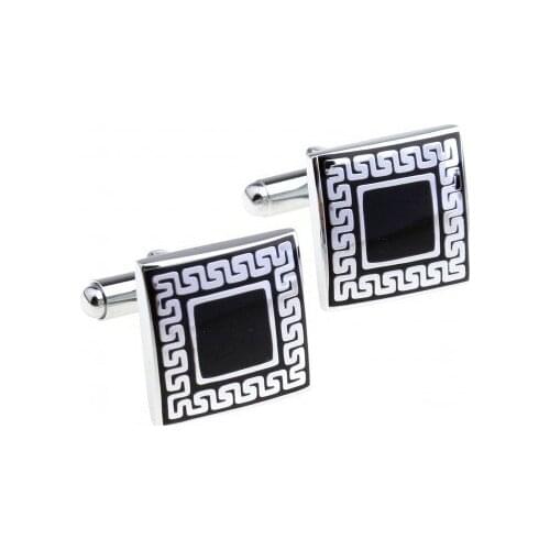 Black Epoxy Cufflink 15 Pairs Wholesale Free Shipping