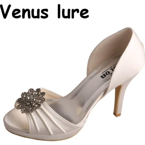 23 Colors Dressy Shoes for Women 10CM Heel Bride Shoes Peep Toe Size 7