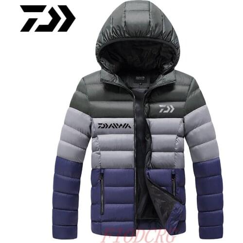 Daiwa Winter Fishing Jacket Men Autumn Outdoor Coats Climbing Trekking Windbreaker Travel Waterproof Jackets Fishing Clothes