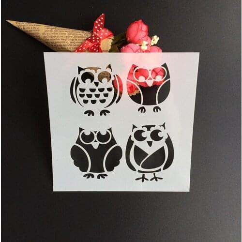 1Pcs 13*13cm Scapbook Stencil Cake Decorating Tool scrapbooking DIY Decorating Stencil Fondant Pattern Printing Spray Template