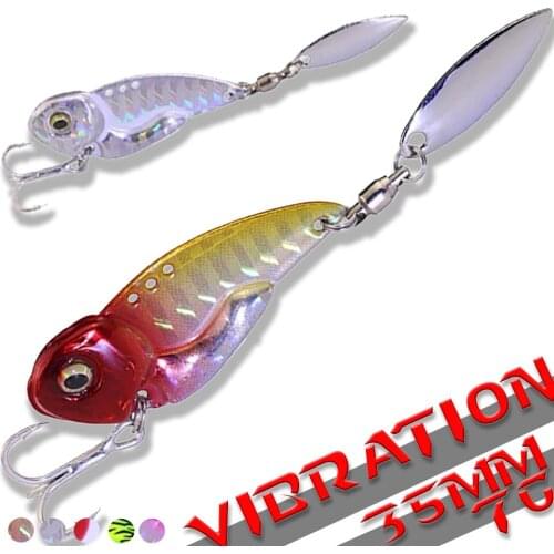 1PCS Fishing Lures 7g/12g VIB Sinking Hard Bait Long Shot Slots Hook Metal Jig Wobblers Artificial Japan Deep Sea Fishing Tackle