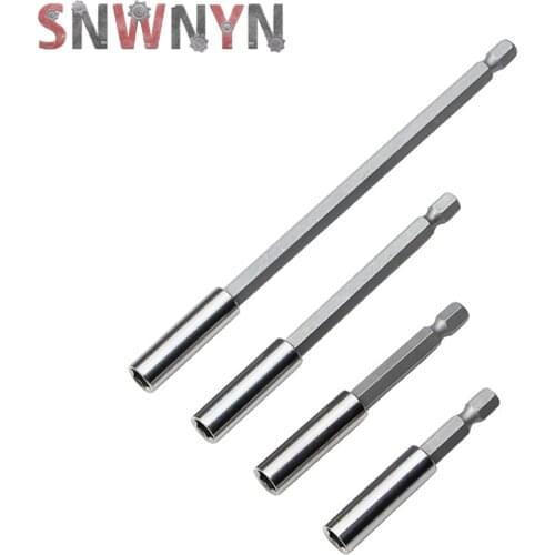 1pc 1/4" Hex Rod Shank Long Handle Screwdriver Tip Holder Extension Bit Set Extensions Quick Change Hand Tool Socket