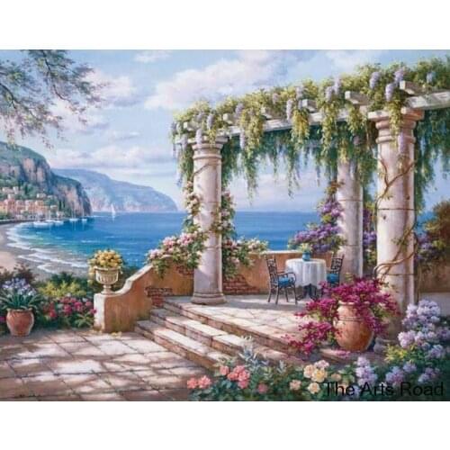 2016 Christmas Art Gift Living Room Wall Painting Landscape Modern Arts Hand Painted 100