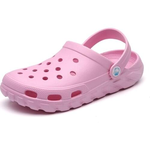 2020 Men Summer beach Sandals Women Cool Water Beach Garden Shoes Men sneakers Light Soft water Shoes Chaussure Homme Cheap