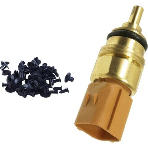25 Pcs Plastic Push in Bumper Fender Door Rivets Clip & ​1 Pcs Engine Coolant Temperature Sensor Standard TX198
