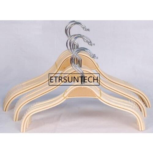 Dry Clothes Hanger Display Wooden Suit Hanger Coats Dress Skirts Anti Slip Hangers Wardrobe Organizer 38cm/40cm/42cm 50pcs