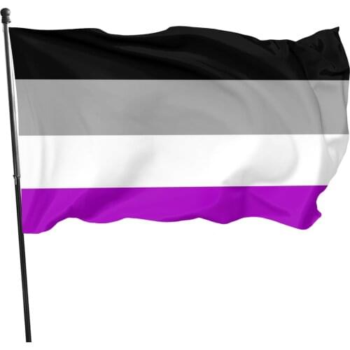 90x150cm LGBTQIA Ace Community Nonsexuality Asexuality Asexual Pride Flag