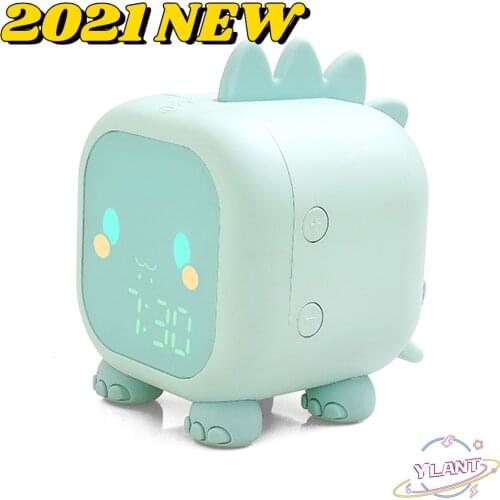 Kids Alarm Clock Cute Dinosaur Digital Alarm Clock For Kids Bedside Clock ChildrenS Sleep Trainier Wake Up Night Light Relojes