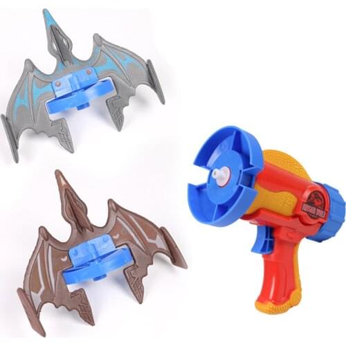 Dinosaur Pterosaur Catapult Gun Childrens Toy Outdoor Hand Throw Foam Plane Gliding Launcher