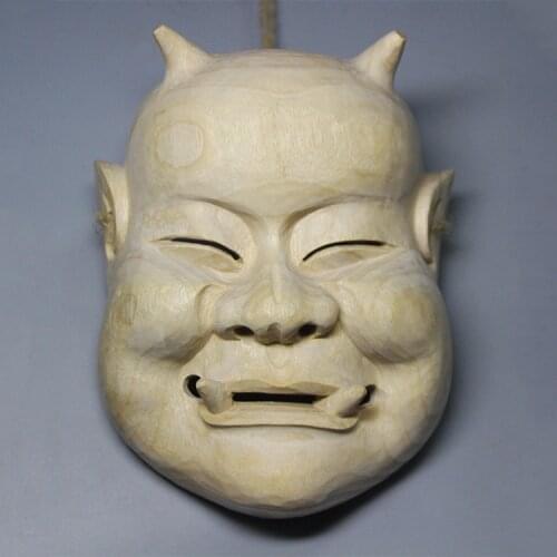 Ghost Mother Japanese Wood Statue Mask Wall Decor Traditional Craft Hand Makes Decoration Tattoo Home Decor